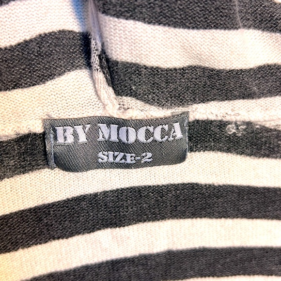 Mocca 2 S Striped Hoody Black and White - Picture 3 of 8